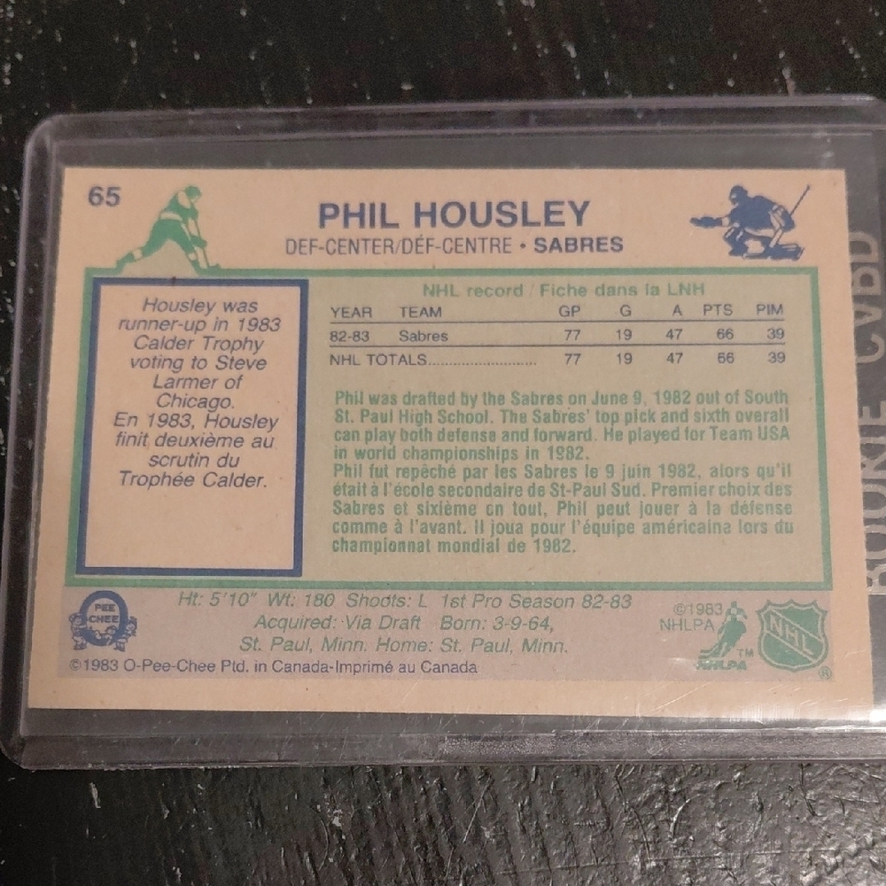 Phil Housley Rookie Card - Picture 2 of 2
